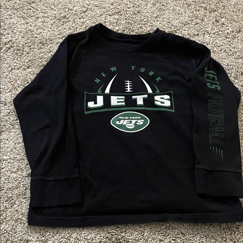 New York Jets Kids Black Long Sleeve Shirt